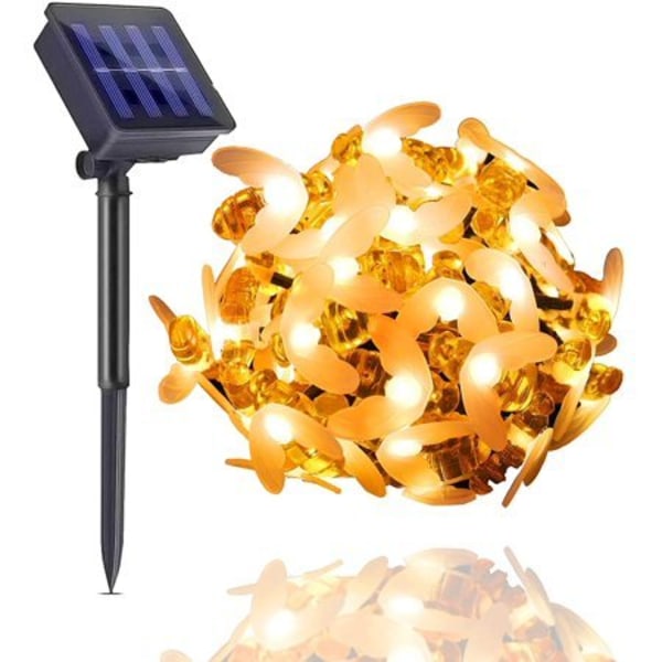 LED Bee Solar String Light Waterproof Garden Fairy Light 30 LED 6.5m