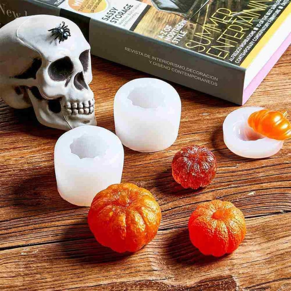 Halloween Pumpa Fondant Silikonform Form Bakform DIY L