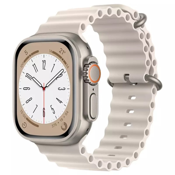 Apple Watch 8 Ultra Strap Band Justerbart utbytesarmband Starlight color