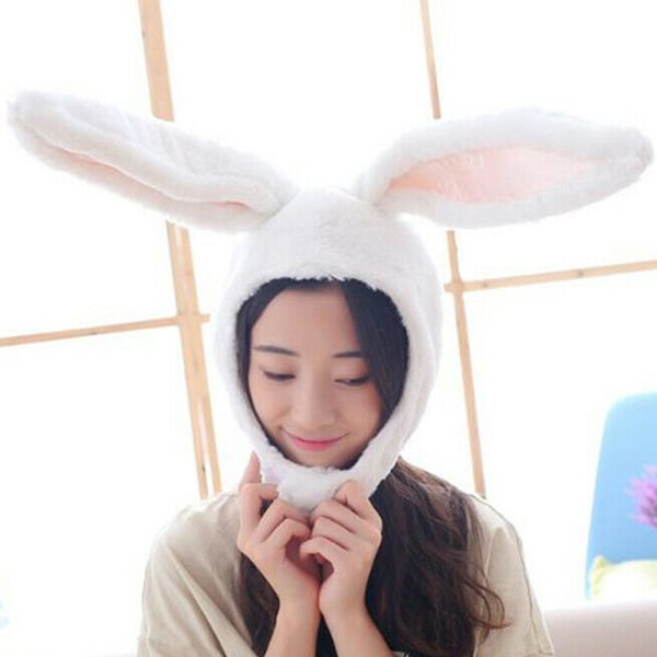 barnleksak - Bunny Ears Hat - bunny ears mobil plyschhatt tjej white