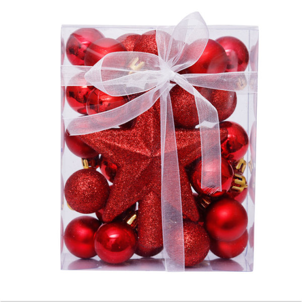 30x Julgransstjärnkulor Jul Dekorationer B 30PCS