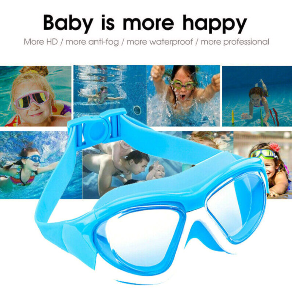 Barns anti-dimma simglasögon simbassäng simning Light Blue