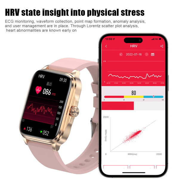 Smart Watch Waterproof Fitness Tracker Watch pink