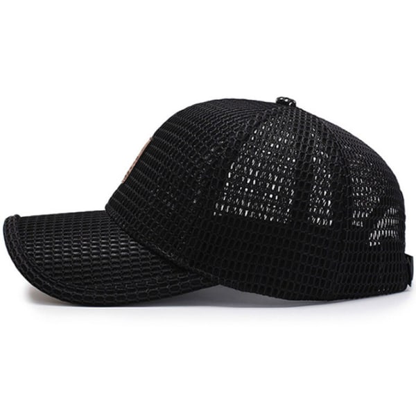 Vintage baseball hattar för män andningsmössor Justera löparhatt black