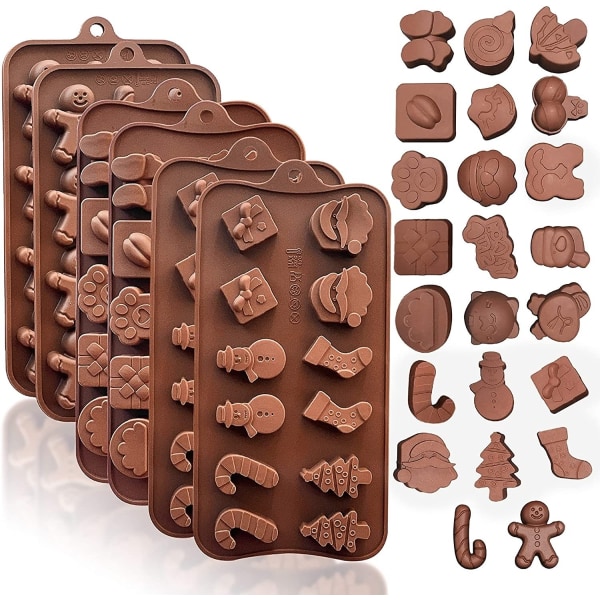 1Pack Jul Silikon Choklad Tårta Molds DIY Ljus