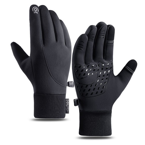 Premium Thermo-handskar Vattentäta handskar för vinter för kvinnor män black L