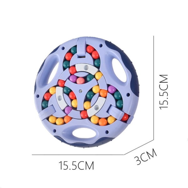 Roterande leksak Barnens pedagogiska lindra stressleksak blue