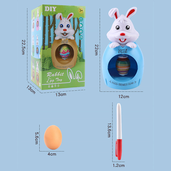 EggMazing Påskägg Mini Dekoratör Kit Konst Hantverk Present blue