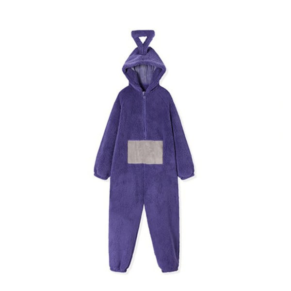 Anime Teletubbies Kostym Jul Pyjamas Nattkläder Jumpsuit purple XL