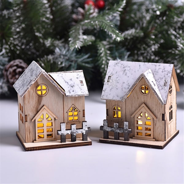 Julby Jultomte Vit LED Julfigurer Present B
