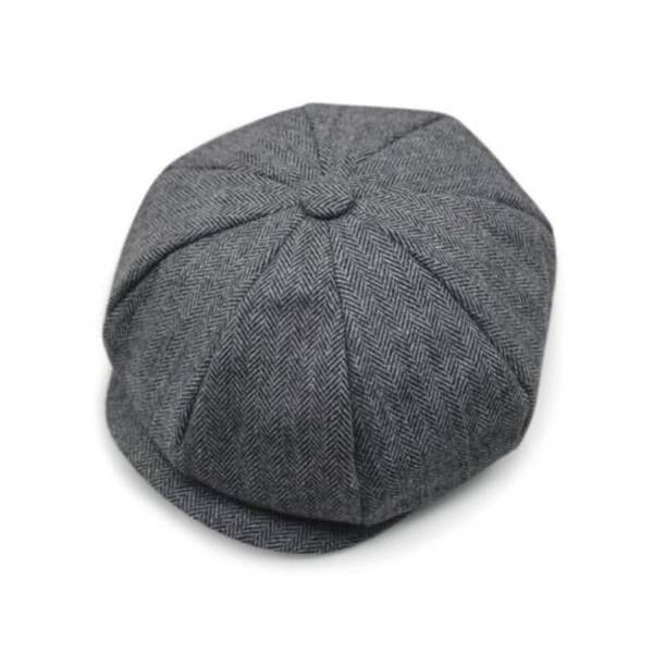 Retro Herringbone Gatsby Cap Hat Herrkläder Country Boy Newsboy Hat A