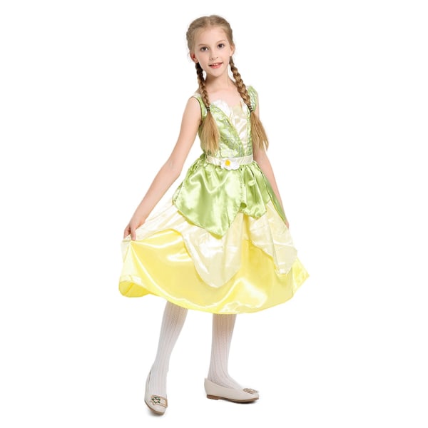 Drömprinsessan Tiana Girls Fancy Dress Kid Kostym Halloween S 256c | S |  Fyndiq