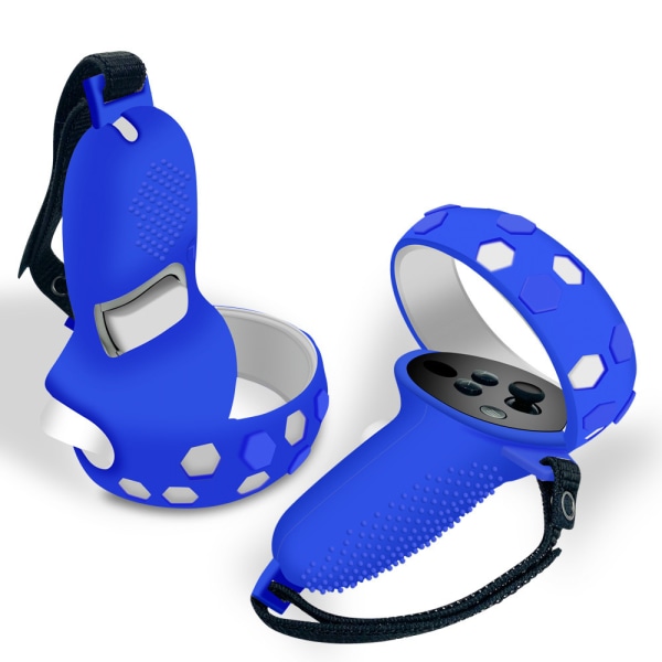 VR Touch Controller Grip Protector för Oculus Quest 2 Silikon blue