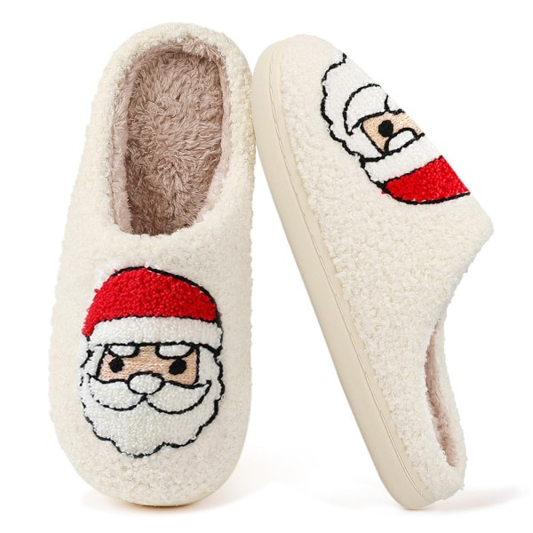 Jultomtens tofflor för kvinnor och män, plyschtofflor 42/43