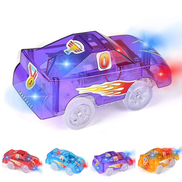 Funkprofi Banor Bilar Ersättning Light Up Toy För Bilbanor purple