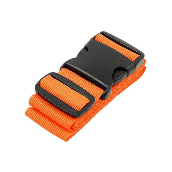 Justerbara starka extra säkerhetsresväskor bagageremmar orange