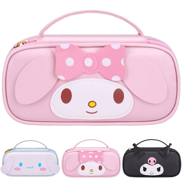 Söt Sanrio pennfodral för flickor Pennfodral för barn med dragkedja, tecknad anime pennfodral för skolan Blue