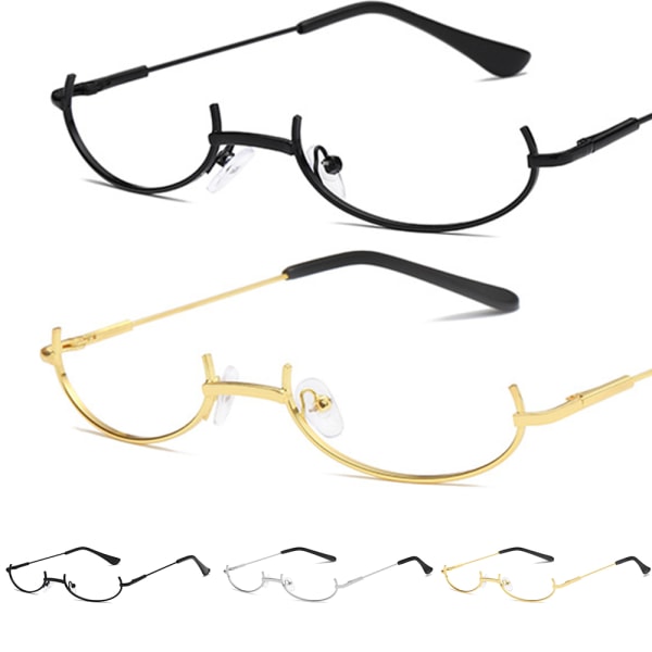 Unisex -inredningsglasögon närsynthet halvbågar glasögonbåge cosplay #2