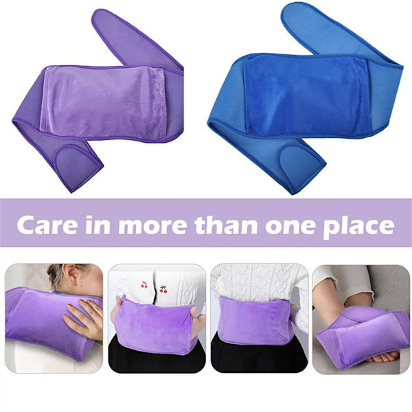 Vattenflaska Väska Gummi med Varm Påse Midja Omslag Bälten Midja Purple