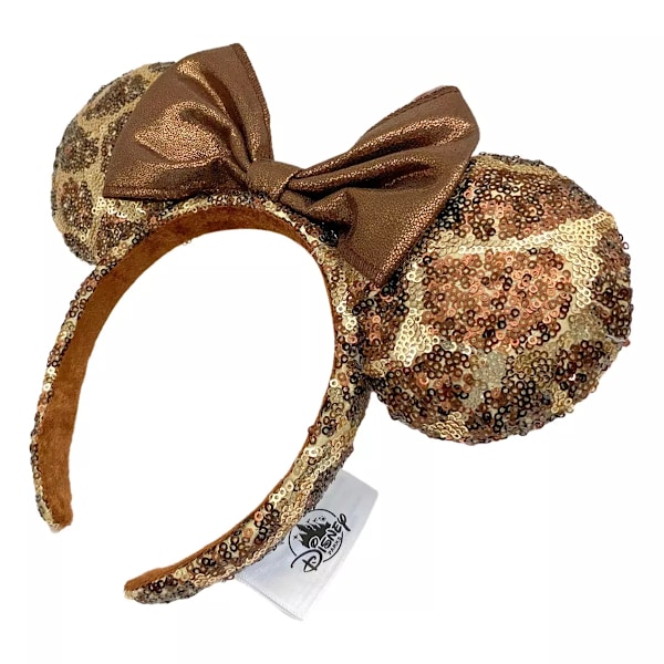 Disney Parks GIRAFF Djurmönstrad Paljett Minnie Öron Hårband