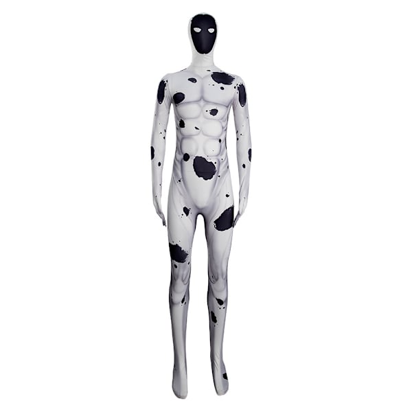 Fläckig jumpsuit vuxen rollspel zentai tight passform 170cm