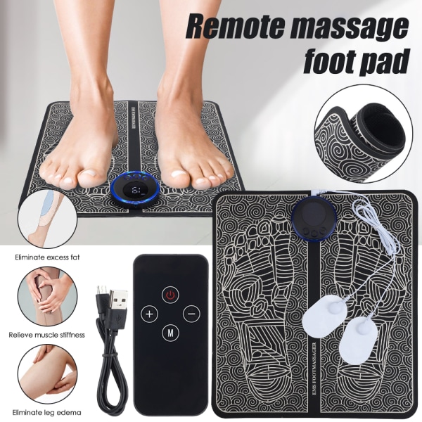 Remote Massage Foot Pad Pro Physiotherapy Massagematta Portable