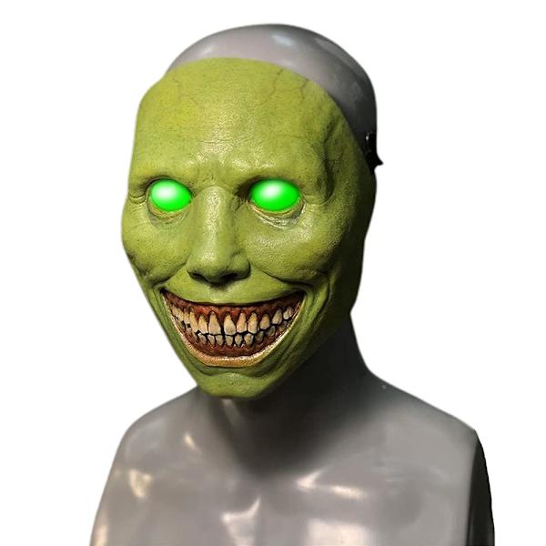 Halloween Terror Exorcist Mask Party Fancy Cosplay Kostym Green Glow