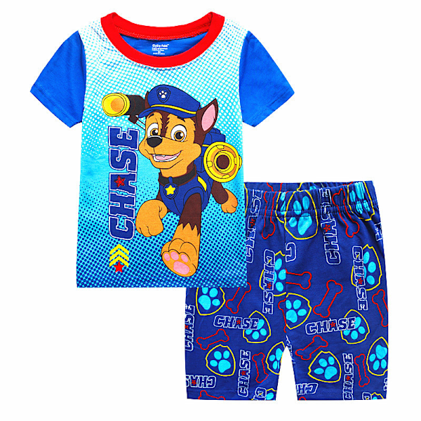 PAW Patrol Pojkar Pyjamas Barn Pojkar Flickor 2-dels Set Kortärmad Tryck Toppar + Shorts Tryckta Kläder Pyjamas & Vardagskläder Barnpresent #3 110cm