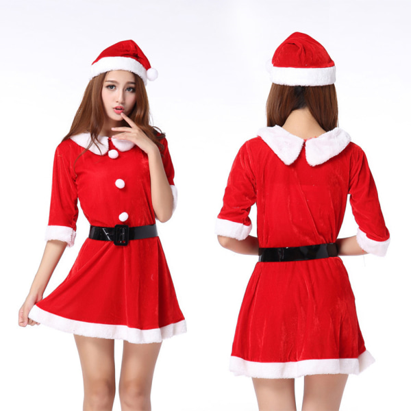 Julklänningar för kvinnor Elegant Sexiga Kostymer Cosplay Klänning