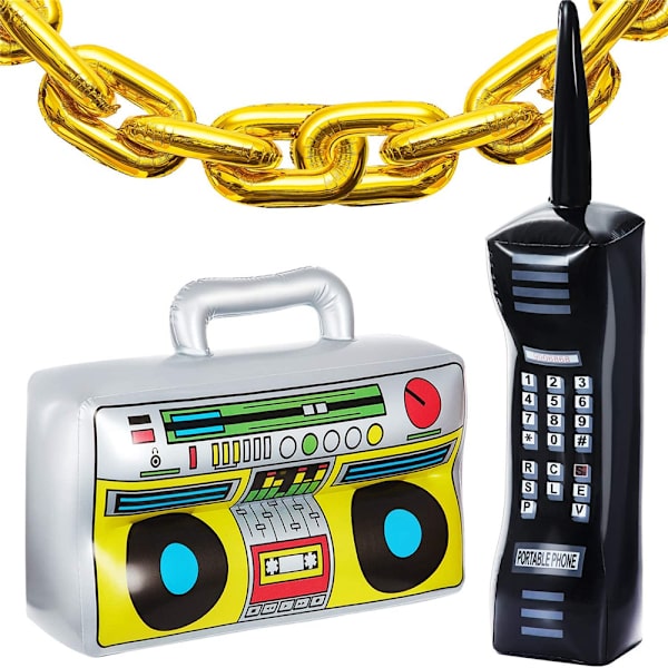 Herr 80-tal 90-tal Hip Hop Kostym Kit