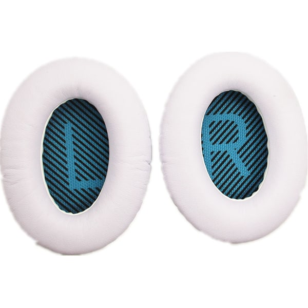 Ersättande öronkuddar för Boses Comfort QC15 QC25 QC35 hörlurar white&blue