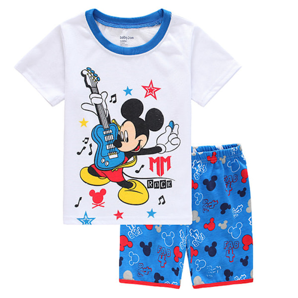 Mickey Pojkar Pyjamas Barn Pojkar Flickor 2st Set Kortärmad Tryck Toppar+ Shorts Tryckta Kläder Pyjamas & Vardagskläder Barnpresent #9 100cm