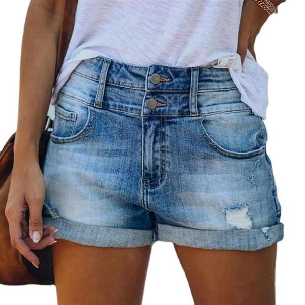 Dam Jeans Shorts Casual Jeans Summer Beach Holiday Hot Pants blue L