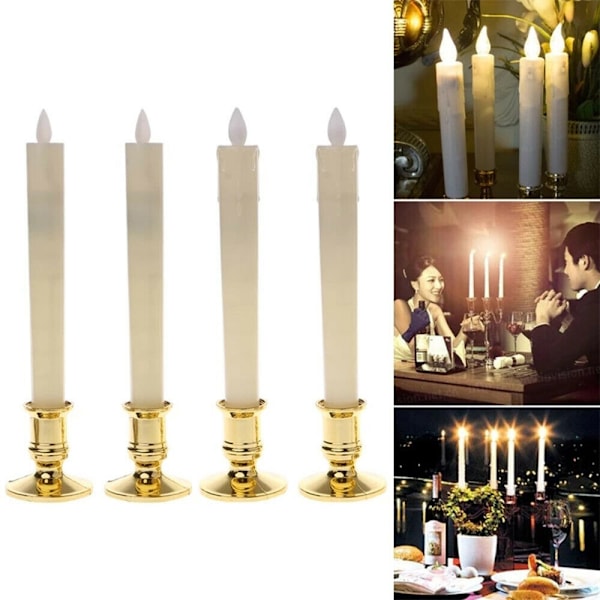 2 st pelare ljusbas hållare ljusstake jul fest dekor Gold 2PCS