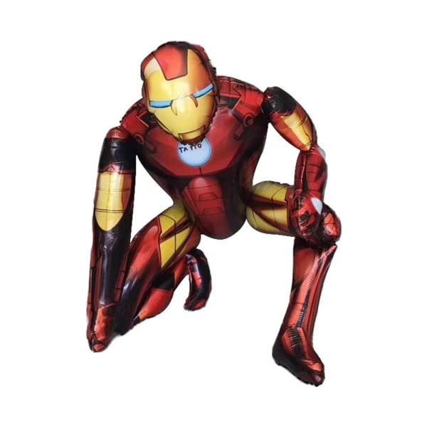3D Marvel Superhjälte Spiderman Batman Ironman Födelsedagsballonger iron Man