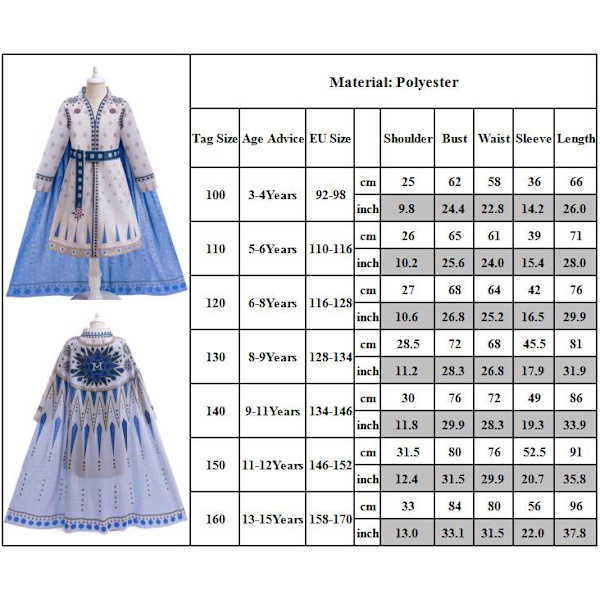 2024 Disney Wish King Magnifico Maskeraddräkt Barn Pojkar Kostym 100cm