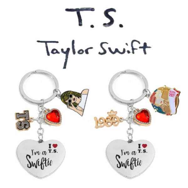 Taylor Swift Singer Nyckelring Smycken Julpresent för vuxna barn #2