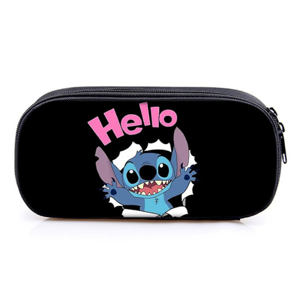 Stitch Cartoon Anpassad Pennfodral Stor Kapacitet Pennfodral A