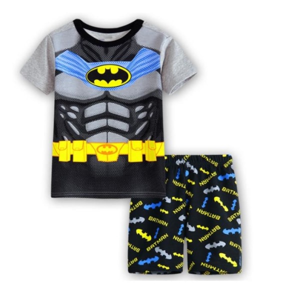 Barn Pojkar Spiderman Superhjälte Pyjamas T-Shirt Toppar Shorts Set Sommar Casual Nattkläder C 7 Years / EU 128