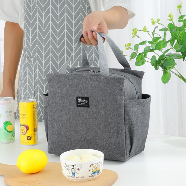 Bärbar Lunchväska Toes Cool Lunch Box Bag för vuxna barn Grey