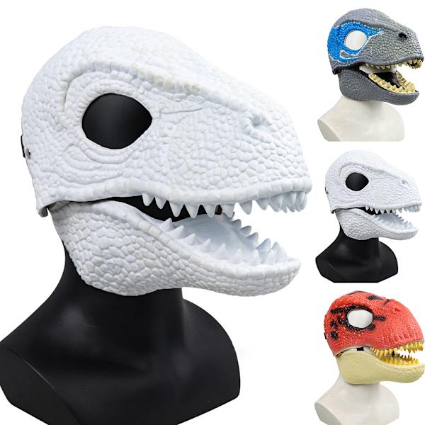 Halloween skräck dinosaurie mask jul fest vuxen cosplay red