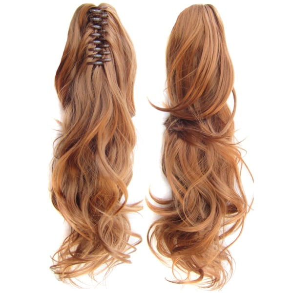 Lady Hair Extensions Clip Hästsvansar Weaves Curly Wavy Peruk 55cm 12