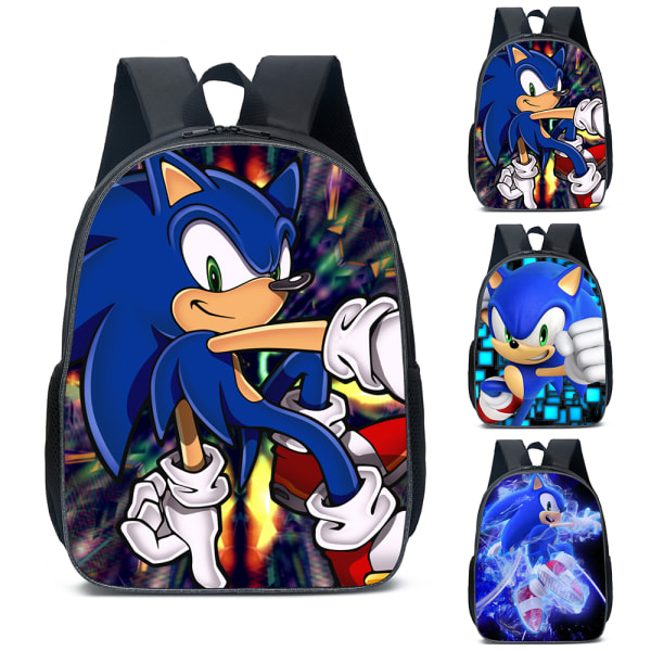 Sonic The Hedgehog2 ryggsäck för pojkar och flickor Skolväska A
