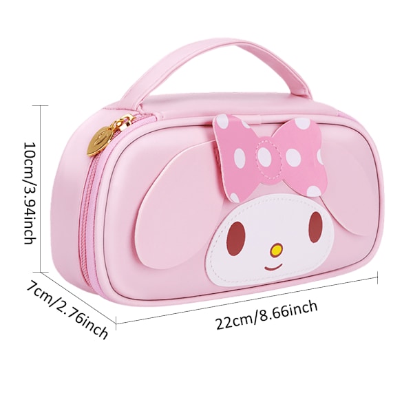 Söt Sanrio pennfodral för flickor Pennfodral för barn med dragkedja, tecknad anime pennfodral för skolan Blue