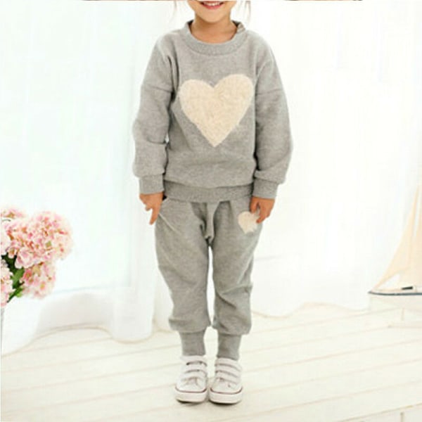 Sportkläder för barn _ casual _ byxor Grey 3-4Years