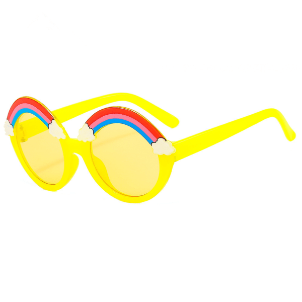 Barnsolglasögon Unisex Söta Rainbow Baby Flickor Pojkar yellow