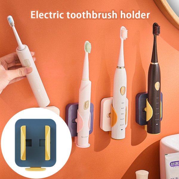 Elektrisk tandborsthängare Stansfri väggmonterad stativ purple powder