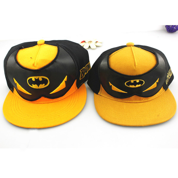 Batman Justerbar Flickor Mössa Baseballkeps Hip-hop Snapback Mössa yellow+green