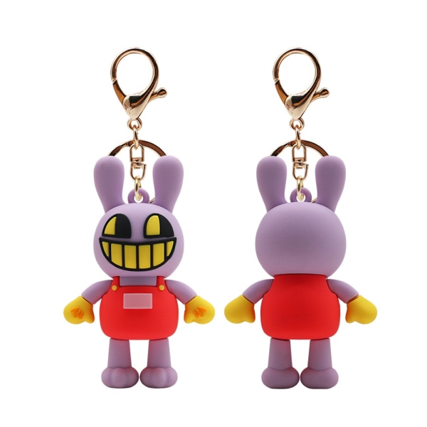 The Amazing Digital Circus Keychain Joker Rabbit Pendant Keyring Bag Decor Gift C