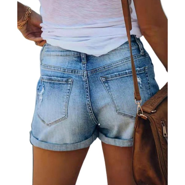 Dam Jeans Shorts Casual Jeans Summer Beach Holiday Hot Pants blue L